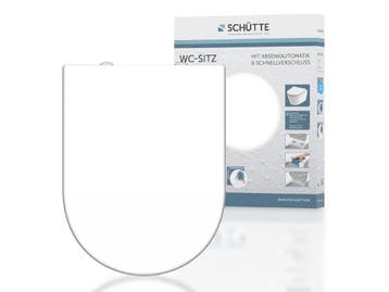 SCHÜTTE WC-Bril 82910 D-SHAPE WHITE - Duroplast - D-vorm -, Verzenden, Nieuw
