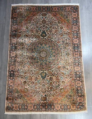 Kasjmier zijde - Vloerkleed - 278 cm - 185 cm - Gewassen /, Nieuw
