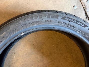 BMW i3 zomerbandenset 20 inch Bridgestone Ecopia EP500, Ophalen, Gebruikt, 155 mm, Band(en)