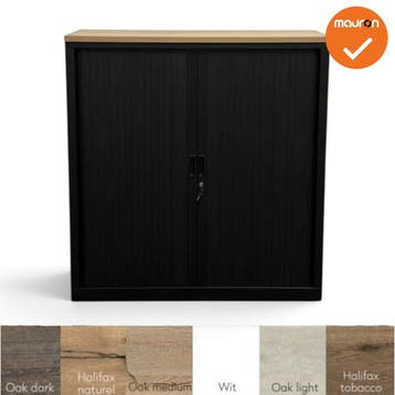 Mauforce - V-Serie - Roldeurkast - NIEUW - 136x120x43 - Z..., Werkplek, Ophalen of Verzenden, Nieuw zonder verpakking, Kast