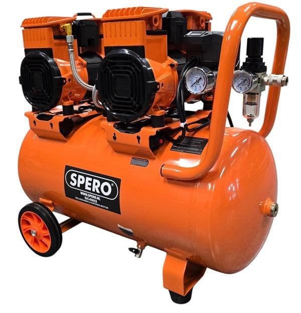 50Ltr - 2960W Low Noise Compressor 500 Ltr/min - HIGH SPEED, Doe-het-zelf en Verbouw, Compressors, 25 tot 100 liter, 6 tot 10 bar
