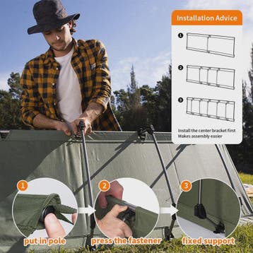 Naturehike Ultralichte Opvouwbare Camping Cot - Draagbaar Ka