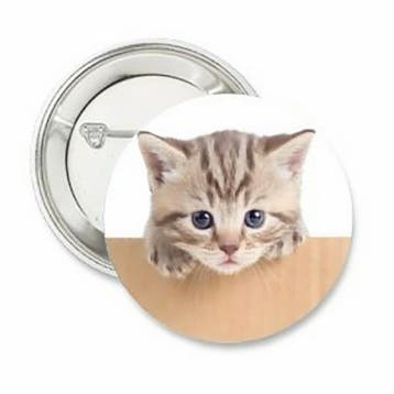 Button of kleding (magneet) Cats Black and White, Verzenden, Nieuw