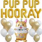 Ballonnen set 12-delig Pup Pup Hooray goud, Verzenden, Nieuw