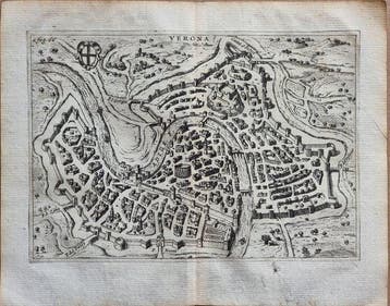 Italië - Verona; Francesco Scoto (1548/ 1622) - veduta, Boeken, Nieuw