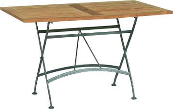 4 Seasons Outdoor Darwin tafel antraciet met teak blad 120 x, Tuin en Terras, Tuinsets en Loungesets, Ophalen of Verzenden, Nieuw