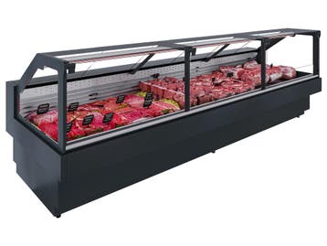 Doris koeltoonbank met plaatkoeling B375xD129xH122cm - zwart, Nieuw in verpakking