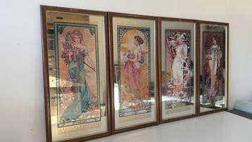 Alphons Mucha (1860-1939), after - The four seasons