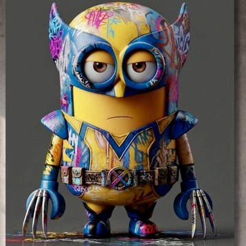 Lego Merchandise - Minion WOLVERINE versione LEGO | Tela XXL, Nieuw