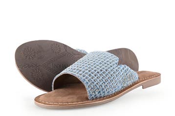 Lazamani Slippers in maat 37 Blauw, Slippers, Lazamani, Zo goed als nieuw, Verzenden