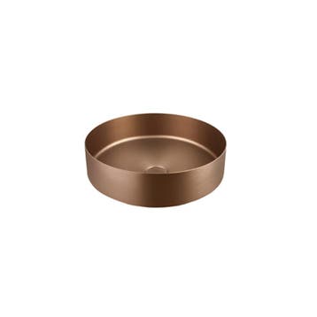Sani Royal Waskom RVS Geborsteld Brons 40x40x12 cm, Nieuw