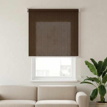 vidaXL Buitenrolgordijn 90% UV-blok Bruin 60 x 140 cm HDPE, Verzenden, Nieuw, Bruin