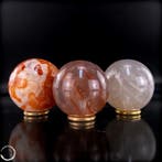 Carneool, vuurkwarts & rookkwarts – harmonisch bol-trio vol, Verzamelen