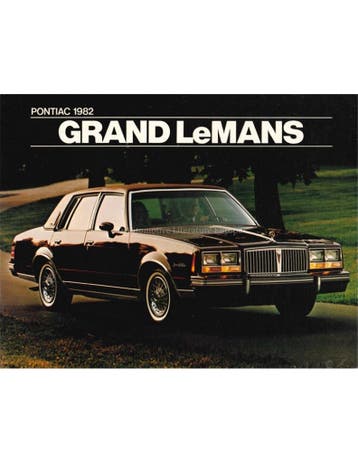 1982 PONTIAC GRAND LEMANS BROCHURE ENGELS (USA), Nieuw, Author