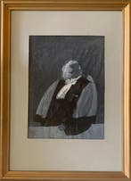 Maurice Rocher (1918-1995) - Le Procureur #2, Antiek en Kunst