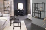 Moderne boekenkast SLIM LINE 115 cm grafiet metalen frame, Ophalen of Verzenden, Nieuw
