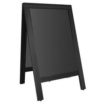 Krijtstoepbord | Hout | Zwart | 700x1200mm Olympia, Verzenden, Nieuw in verpakking