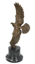 Beeldje - Flying dove - Brons, Marmer