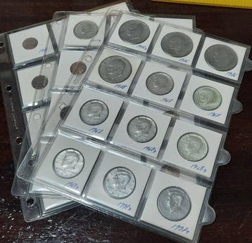 Verenigde Staten. Lote de 35 moedas (4x One Dollar, 9x Half, Postzegels en Munten, Munten | Europa | Niet-Euromunten
