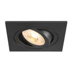 SLV NEW TRIA inbouw spot vierkant 90x90mm GU10 kantelbaar, Verzenden, Nieuw, Trendy verlichting