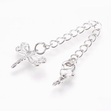 1 x DQ Messing onderdelen verlengketting Libelle platinum..., Ophalen of Verzenden, Nieuw, Overige typen