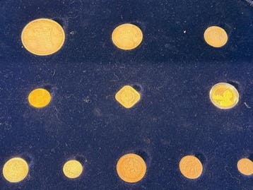 De Koningin Wilhelmina set met goud 1898/1948, Verzenden, Koningin Wilhelmina, Losse munt, Goud