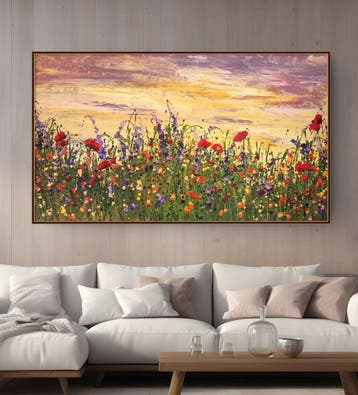Irina Morisch - Lavender field nr.30 -XXL floral artwork-