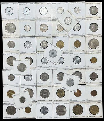 Griekenland. 47 Coins | King Paul I, Owl, Constantine II,