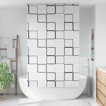 vidaXL Doucherolgordijn 140x240 cm stofbreedte 136 cm, Verzenden, Nieuw