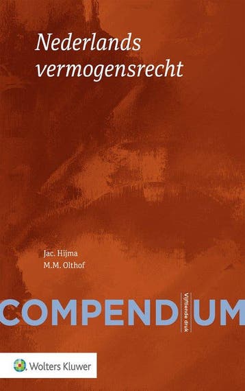 9789013171235 Compendium Nederlands vermogensrecht, Verzenden, Zo goed als nieuw, Jac. Hijma, M.M. Olthof