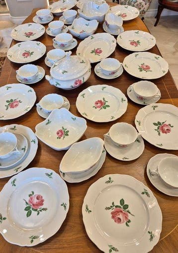 Hutschenreuther - Eetservies voor 12 (44) - Porselein - Roze