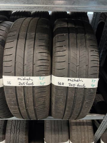 205-60-16 Michelin Zomerbanden 5.5mm 96H Montage 205 60 16, Ophalen, Gebruikt, 16 inch, 205 mm