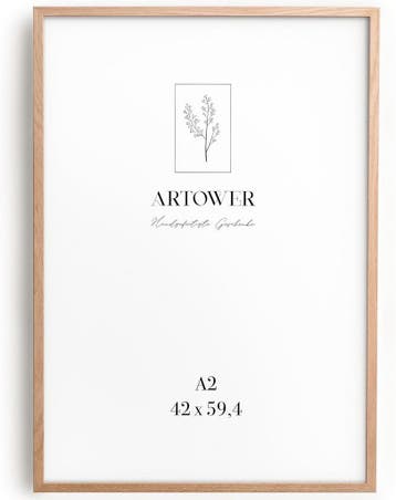 Eiken Fotolijst 42x59cm | Artower | Laatste Stuk!, Minder dan 50 cm, Gebruikt, 50 tot 75 cm, Ophalen of Verzenden