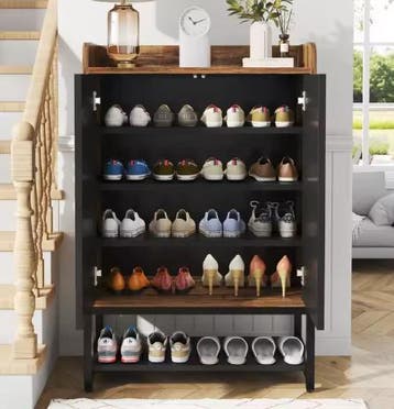 Schoenenkast met Deuren – 5-Laags Hal Kast Organizer, Huis en Inrichting, Kasten | Schoenenkasten, Verzenden, Nieuw