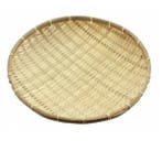 Wanddecoratie Bamboe mandje rond naturel Jaimy 30x30x 5 cm, Verzenden, Nieuw