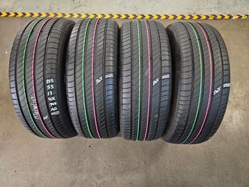 215/55/17 94V AO MICHELIN ZOMERBANDEN 7MM PROFIEL 4X DEMO, Ophalen, 17 inch, Band(en), Personenwagen