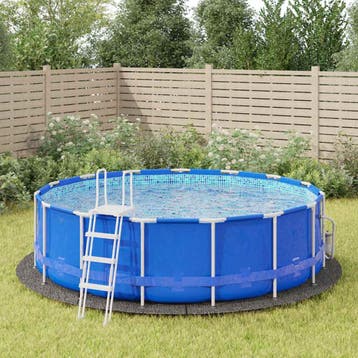 vidaXL Zwembadgrondzeil Ø458 cm polyester geotextiel, Verzenden, Nieuw