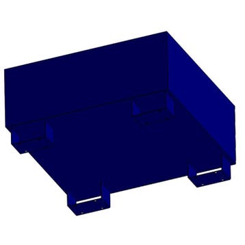 Lekbak van Staal Vatenlekbak Opvangbak 1 Vat 220L 85x80x41cm, Verzenden