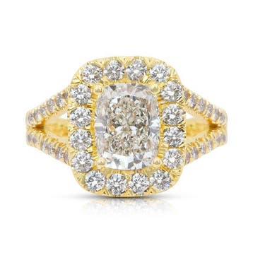 Ring - 18 karaat Geel goud - 2.44ct. tw. Diamant, Nieuw