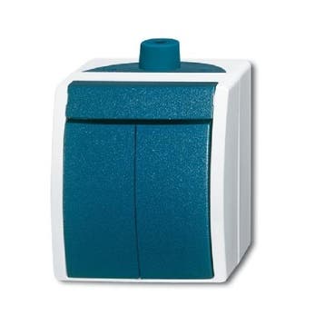 Busch Jaeger Ocean serieschakelaar IP44 opbouw 2601/5, Ophalen of Verzenden, Nieuw