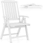 Tuinstoel - Ligstoel - Verstelbaar - Opvouwbaar - Wit - COST, Verzenden, Zo goed als nieuw