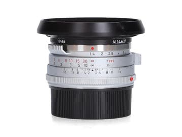 Leica 35mm f/1.4 Summilux-M Silver Steel Rim (11301), Ophalen of Verzenden, Zo goed als nieuw, Leica