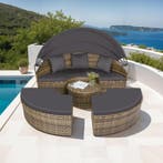 Wicker zonne-eiland Santorini - natuur, Tuin en Terras, Tuinsets en Loungesets, Verzenden, Nieuw