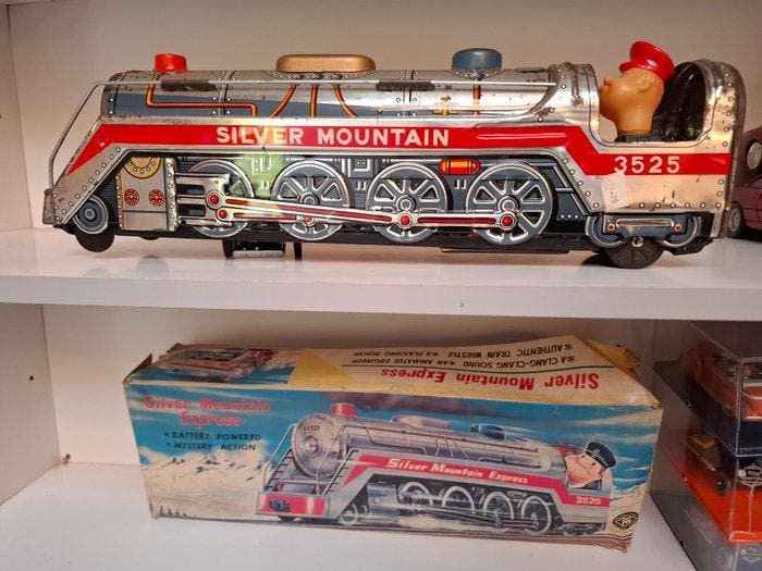 onbekend - Blikken speelgoed - Silver Mountain Express -, Antiek en Kunst, Antiek | Speelgoed