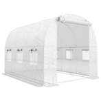 Broeikas Ca. 2,7 X 2 X 2 M Broeikas Met Rekken Rolbaar Ritss, Verzenden