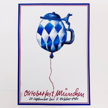 Fritz Dommel - Vintage Oktoberfest München Werbeplakat |