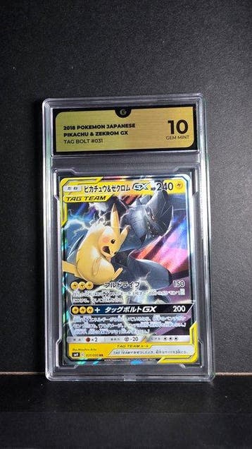 Pokémon - 1 Graded card - Pikachu & Zekrom TAG BOLT #031, Nieuw