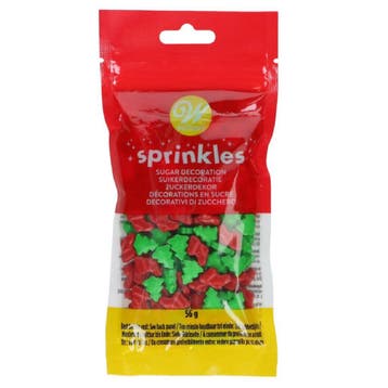Wilton Sprinkles Kerstbomen & Kerstsokken 56g, Verzenden, Nieuw