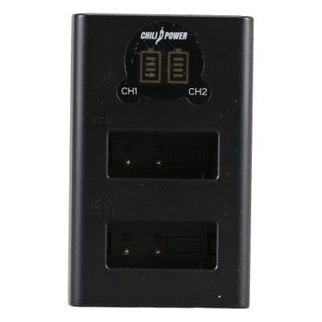 Chilpower LP-E17 Dual acculader met garantie, Ophalen of Verzenden, Gebruikt
