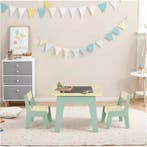 Kinder Speeltafel met 2 Stoelen en Opbergruimte 4-in-1, Verzenden, Nieuw